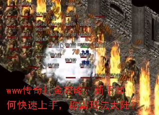 www传奇打金攻略:新手如何快速上手,称霸玛法大陆? www传奇打金攻略:新手如何快速上手,称霸玛法大陆?
