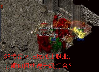 SF传奇网站玩战士职业,前期如何快速升级打金? SF传奇网站玩战士职业,前期如何快速升级打金?