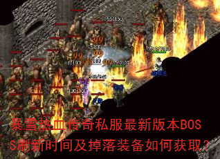 ��ѩ��Ѫ����˽�����°汾BOSSˢ��ʱ�估����װ����λ�ȡ��