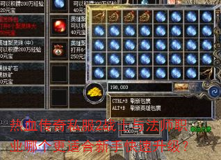 热血传奇私服2战士与法师职业哪个更适合新手快速升级? 热血传奇私服2战士与法师职业哪个更适合新手快速升级?