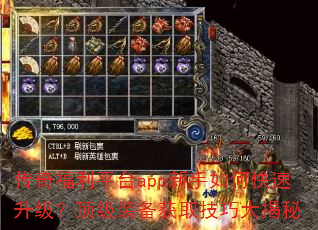 传奇福利平台app新手如何快速升级?顶级装备获取技巧大揭秘 传奇福利平台app新手如何快速升级?顶级装备获取技巧大揭秘