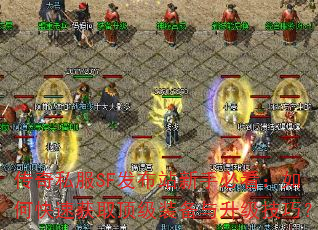 传奇私服SF发布站新手必看:如何快速获取顶级装备与升级技巧? 传奇私服SF发布站新手必看:如何快速获取顶级装备与升级技巧?