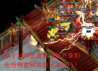 新手如何快速掌握新开单职业传奇官网独家玩法技巧? 新手如何快速掌握新开单职业传奇官网独家玩法技巧?
