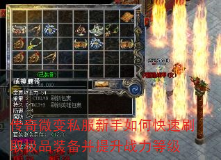 传奇微变私服新手如何快速刷取极品装备并提升战力等级 传奇微变私服新手如何快速刷取极品装备并提升战力等级