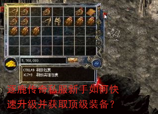 逐鹿传奇私服新手如何快速升级并获取顶级装备? 逐鹿传奇私服新手如何快速升级并获取顶级装备?