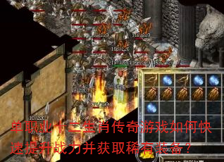 单职业十二生肖传奇游戏如何快速提升战力并获取稀有装备? 单职业十二生肖传奇游戏如何快速提升战力并获取稀有装备?