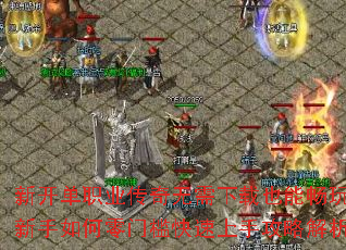 新开单职业传奇无需下载也能畅玩?新手如何零门槛快速上手攻略解析 新开单职业传奇无需下载也能畅玩?新手如何零门槛快速上手攻略解析