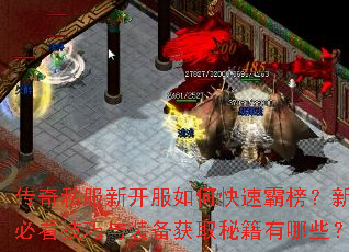 传奇私服新开服如何快速霸榜?新手必看技巧与装备获取秘籍有哪些? 传奇私服新开服如何快速霸榜?新手必看技巧与装备获取秘籍有哪些?