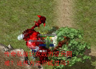 传奇私服玩家战力提升困难?这些方法你试过吗? 传奇私服玩家战力提升困难?这些方法你试过吗?