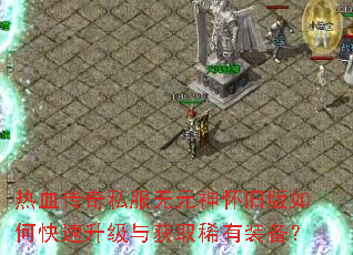 热血传奇私服无元神怀旧版如何快速升级与获取稀有装备? 热血传奇私服无元神怀旧版如何快速升级与获取稀有装备?