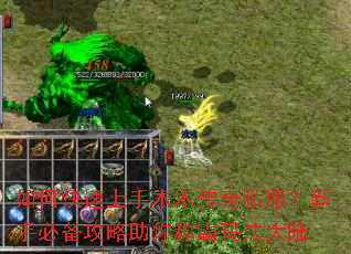 如何快速上手木木传奇私服?新手必备攻略助你称霸玛法大陆 如何快速上手木木传奇私服?新手必备攻略助你称霸玛法大陆