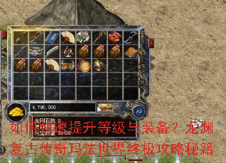 如何快速提升等级与装备?龙渊复古传奇玛法世界终极攻略秘籍 如何快速提升等级与装备?龙渊复古传奇玛法世界终极攻略秘籍