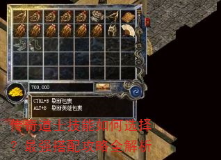 传奇道士技能如何选择?最强搭配攻略全解析 传奇道士技能如何选择?最强搭配攻略全解析