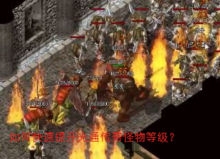 如何快速提升光通传奇怪物等级? 如何快速提升光通传奇怪物等级?