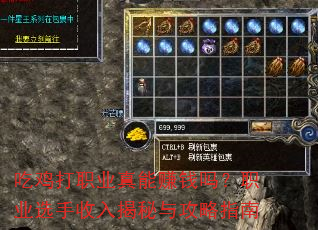 吃鸡打职业真能赚钱吗?职业选手收入揭秘与攻略指南 吃鸡打职业真能赚钱吗?职业选手收入揭秘与攻略指南