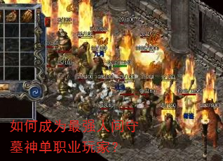 如何成为最强人间守墓神单职业玩家? 如何成为最强人间守墓神单职业玩家?